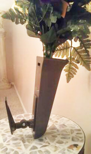 Slanted Pivot Vase (pat. pend), 8 inch