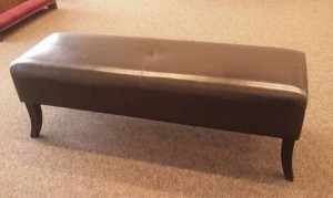 Leather Bench, 5 ft.